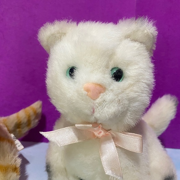 CATS VINTAGE 1990’s GREAT AMERICAN FUN PLUSH CATS ORANGE TABBY CAT MEOWS & PURRS - Picture 9 of 14